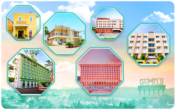 Ramoji Film City in-house hotels offering comfortable stays for families and visitors